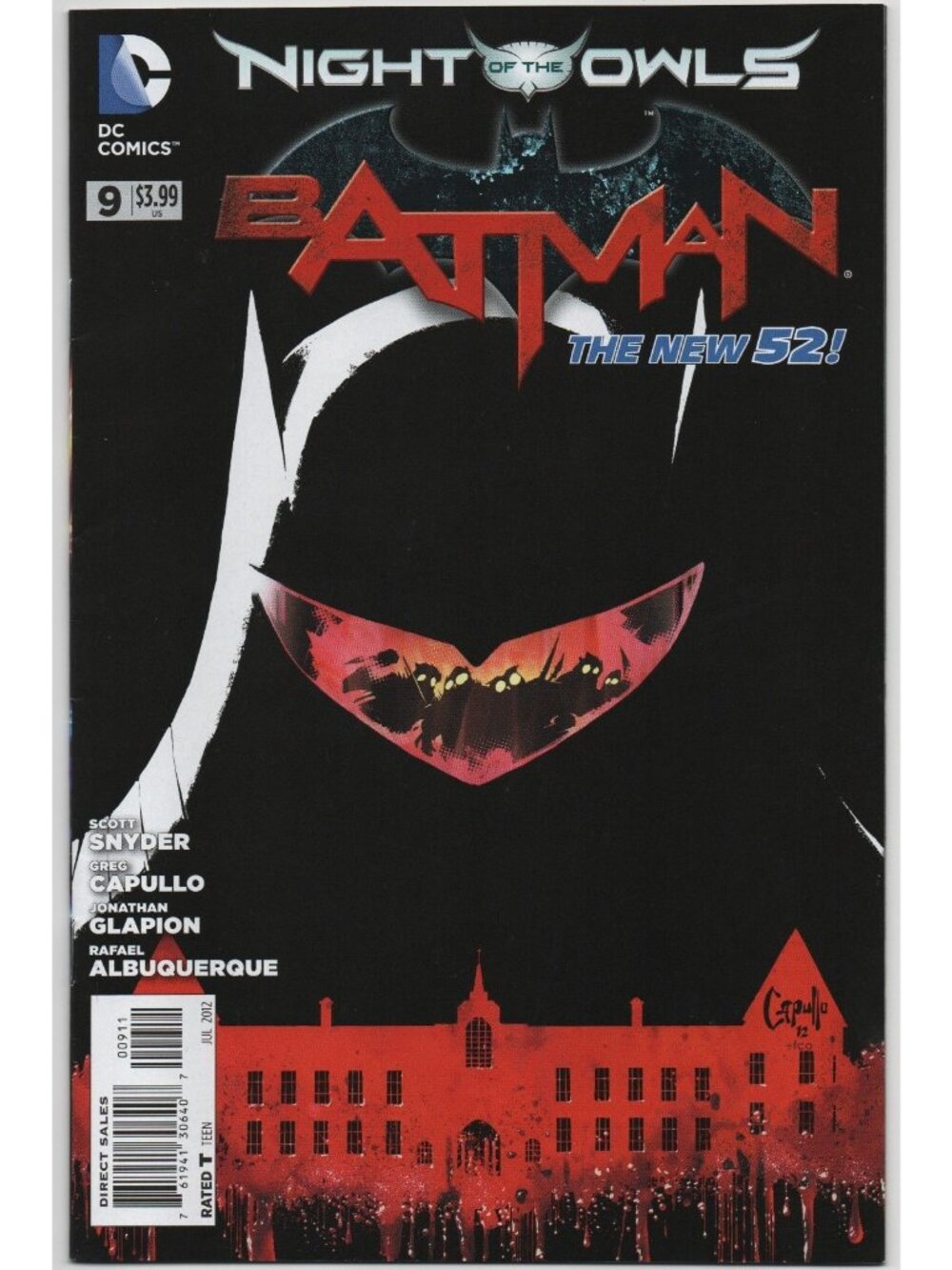 Batman 9 DC Comics 2012 FN/VF 7.0 New 52 Night of the Owls Court of Owls